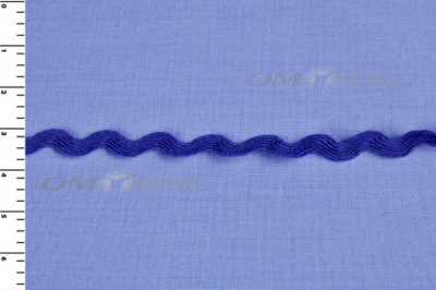 Тесьма плетеная "Вьюнчик"/синий - купить в Владикавказе. Цена: 40.72 руб.
