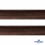 Кант атласный 074, шир. 12 мм (в упак. 65,8 м), цвет коричневый - купить в Владикавказе. Цена: 237.16 руб.