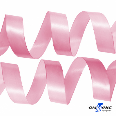 050-нежно-розовый Лента атласная упаковочная (В) 85+/-5гр/м2, шир.25 мм (1/2), 25+/-1 м - купить в Владикавказе. Цена: 53.96 руб.