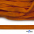 Шнур плетеный (плоский) d-12 мм, (уп.90+/-1м), 100% полиэстер, цв.267 - оранжевый - купить в Владикавказе. Цена: 8.62 руб.