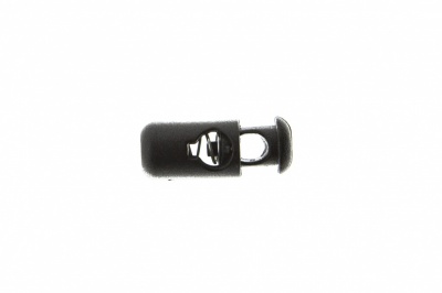 8108 Фиксатор пластиковый "Бочонок", 20х8 мм, цвет чёрный - купить в Владикавказе. Цена: 1.29 руб.