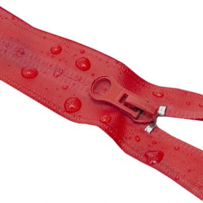 Молния водонепроницаемая PVC Т-7, 20 см, неразъемная, цвет (820)-красный - купить в Владикавказе. Цена: 21.56 руб.