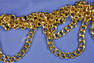 Цепь металл декоративная №11 (17*13) золото (10+/-1 м)  - купить в Владикавказе. Цена: 1 341.87 руб.