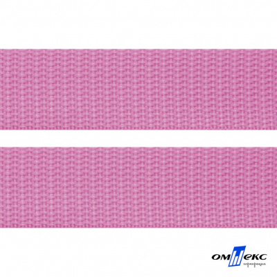 Розовый- цв.513-Текстильная лента-стропа 550 гр/м2 ,100% пэ шир.30 мм (боб.50+/-1 м) - купить в Владикавказе. Цена: 475.36 руб.