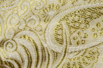 Ткань костюмная жаккард №5, 140 гр/м2, шир.150см, цвет золото - купить в Владикавказе. Цена 383.29 руб.