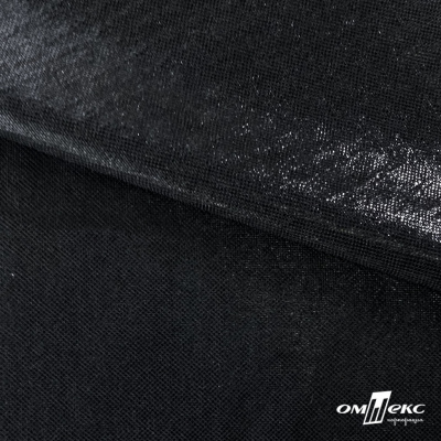 Трикотажное полотно голограмма, шир.140 см, #602 -чёрный/чёрный - купить в Владикавказе. Цена 385.88 руб.
