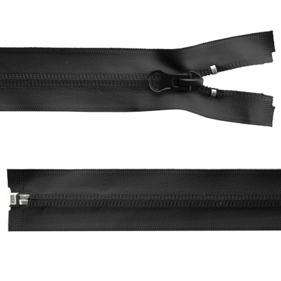 Молния водонепроницаемая PVC Т-7, 100 см, разъемная, цвет чёрный - купить в Владикавказе. Цена: 61.89 руб.