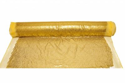 Сетка с пайетками №6, 188 гр/м2, шир.130см, цвет золото - купить в Владикавказе. Цена 371.02 руб.