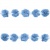 Тесьма плетеная "Рюш", упак. 9,14 м, цвет голубой - купить в Владикавказе. Цена: 45.87 руб.