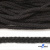 Шнур плетеный d-6 мм круглый, 70% хлопок 30% полиэстер, уп.90+/-1 м, цв.1078-черный - купить в Владикавказе. Цена: 588 руб.