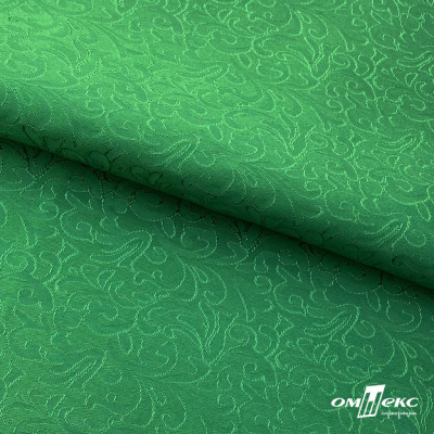 Ткань жаккард королевский, 100% полиэстр 180 г/м 2, шир.150 см, цв-зеленый - купить в Владикавказе. Цена 293.39 руб.