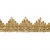 Тесьма металлизированная 0384-0240, шир. 40 мм/уп. 25+/-1 м, цвет золото - купить в Владикавказе. Цена: 490.74 руб.