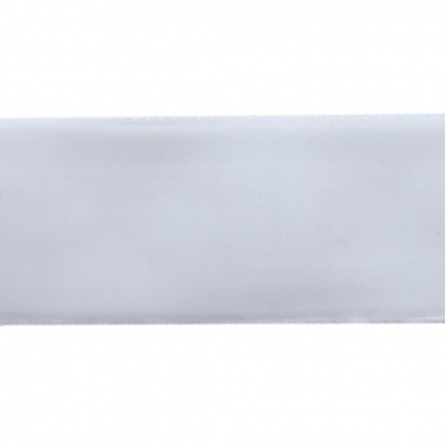 Лента бархатная нейлон, шир.25 мм, (упак. 45,7м), цв.01-белый - купить в Владикавказе. Цена: 981.09 руб.