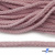Шнур плетеный d-6 мм круглый, 70% хлопок 30% полиэстер, уп.90+/-1 м, цв.1087-розовый - купить в Владикавказе. Цена: 588 руб.