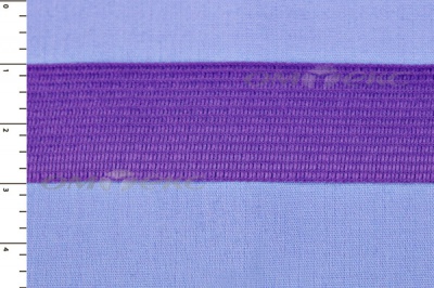 Окантовочная тесьма №0225, шир. 22 мм (в упак. 100 м), цвет фиолет - купить в Владикавказе. Цена: 271.60 руб.