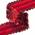 Тесьма с пайетками 3, шир. 30 мм/уп. 25+/-1 м, цвет красный - купить в Владикавказе. Цена: 1 087.39 руб.