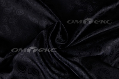 Ткань подкладочная жаккард Р14098, чёрный, 85 г/м2, шир. 150 см, 230T - купить в Владикавказе. Цена 166.45 руб.