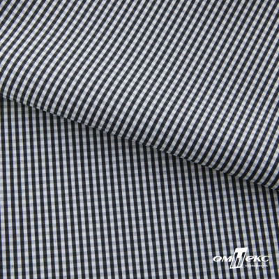 Ткань сорочечная Клетка Виши, 115 г/м2, 58% пэ,42% хл, шир.150 см, цв.6-черный, (арт.111) - купить в Владикавказе. Цена 306.69 руб.