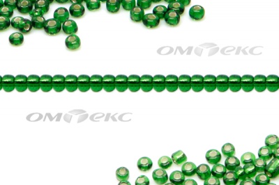 Бисер (SL) 11/0 ( упак.100 гр) цв.27В - зелёный - купить в Владикавказе. Цена: 53.34 руб.