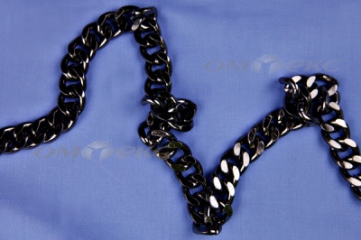Цепь металл декоративная №9 (13,5*16,5) черная (10+/-1 м)  - купить в Владикавказе. Цена: 808.92 руб.