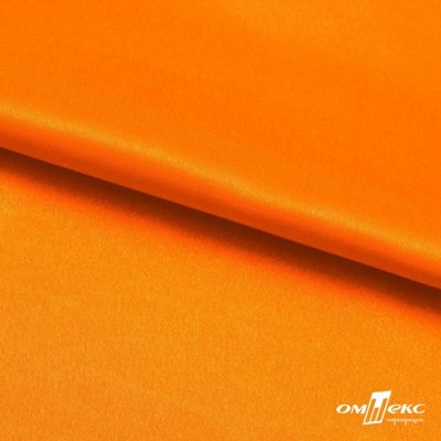 Поли креп-сатин 15-1263, 125 (+/-5) гр/м2, шир.150см, цвет оранжевый - купить в Владикавказе. Цена 155.57 руб.