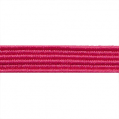 Резиновые нити с текстильным покрытием, шир. 6 мм ( упак.30 м/уп), цв.- 84-фуксия - купить в Владикавказе. Цена: 155.22 руб.