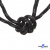 Шнурки #3-10, круглые с наполнителем 130 см, светоотражающие, цв.-чёрный - купить в Владикавказе. Цена: 75.38 руб.