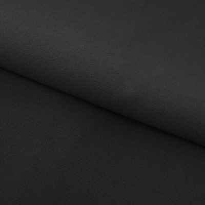 Костюмная ткань "Элис", 220 гр/м2, шир.150 см, цвет чёрный - купить в Владикавказе. Цена 308 руб.
