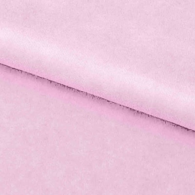 Велюр JS LIGHT 1, 220 гр/м2, шир.150 см, (3,3 м/кг), цвет бл.розовый - купить в Владикавказе. Цена 1 055.34 руб.