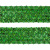 Тесьма с пайетками D4, шир. 35 мм/уп. 25+/-1 м, цвет зелёный - купить в Владикавказе. Цена: 1 308.30 руб.