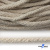 Шнур плетеный d-6 мм круглый, 70% хлопок 30% полиэстер, уп.90+/-1 м, цв.1077-лён - купить в Владикавказе. Цена: 588 руб.