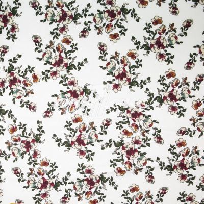 Плательная ткань "Фламенко" 23.1, 80 гр/м2, шир.150 см, принт растительный - купить в Владикавказе. Цена 264.56 руб.
