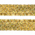 Тесьма с пайетками D16, шир. 35 мм/уп. 25+/-1 м, цвет золото - купить в Владикавказе. Цена: 1 281.60 руб.