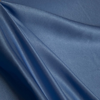 Поли креп-сатин 16-4132, 125 (+/-5) гр/м2, шир.150см, цвет голубой - купить в Владикавказе. Цена 155.57 руб.