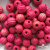 0309-Бусины деревянные "ОмТекс", 16 мм, упак.50+/-3шт, цв.023-розовый - купить в Владикавказе. Цена: 62.22 руб.