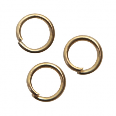 Кольцо  соединительное для бижутерии 5 мм, цв.-золото - купить в Владикавказе. Цена: 0.44 руб.
