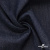 Ткань костюмная "Джинс" с начесом, 320 г/м2, 80% хлопок 20%полиэстер, шир. 160 см, т.синий - купить в Владикавказе. Цена 492.24 руб.