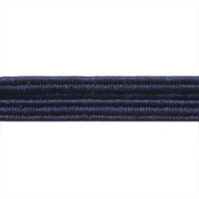 Резиновые нити с текстильным покрытием, шир. 6 мм ( упак.30 м/уп), цв.- 117-т.синий - купить в Владикавказе. Цена: 152.05 руб.