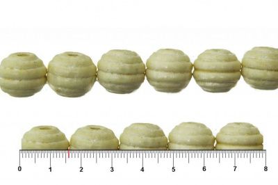 0309-Бусины деревянные "ОмТекс", 16 мм, упак.50+/-3шт, цв.035-белый - купить в Владикавказе. Цена: 62.22 руб.
