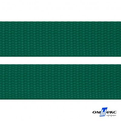 Зелёный- цв.876 -Текстильная лента-стропа 550 гр/м2 ,100% пэ шир.20 мм (боб.50+/-1 м) - купить в Владикавказе. Цена: 318.85 руб.