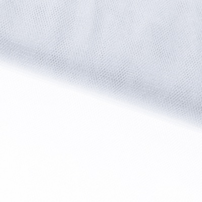 Трикотажное полотно Тюль Кристалл, 100% полиэфир, 16-01/белый, 15гр/м2, шир.160см. - купить в Владикавказе. Цена 129.70 руб.