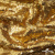 Трикотажное полотно, Сетка с пайетками,188 гр/м2, шир.140 см, цв.-тем.золото (#51) - купить в Владикавказе. Цена 505.15 руб.