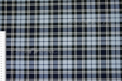 Ткань костюмная клетка Т7274 2004, 220 гр/м2, шир.150см, цвет т.синий/гол/бел - купить в Владикавказе. Цена 