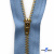 Молнии джинсовые металл т-4, 18 см латунь (YG), цв.-деним (231) - купить в Владикавказе. Цена: 21.57 руб.