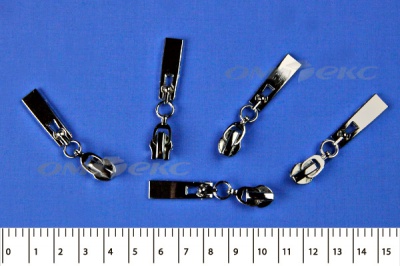 Слайдер декоративный, металлический №1/спираль Т7/никель - купить в Владикавказе. Цена: 6.29 руб.
