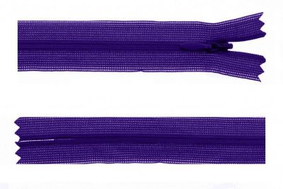 Молния потайная Т3 866, 50 см, капрон, цвет фиолетовый - купить в Владикавказе. Цена: 8.62 руб.