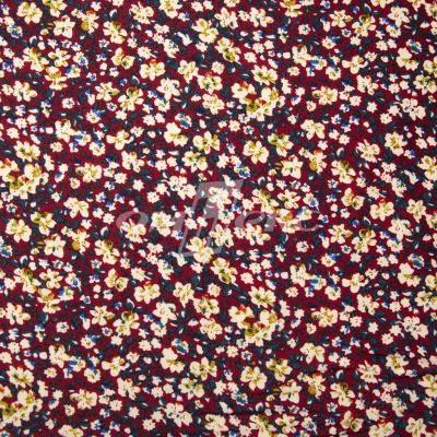 Плательная ткань "Софи" 5.1, 75 гр/м2, шир.150 см, принт растительный - купить в Владикавказе. Цена 243.96 руб.