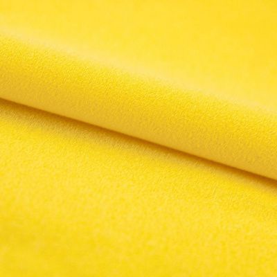 Креп стрейч Амузен 12-0752, 85 гр/м2, шир.150см, цвет жёлтый - купить в Владикавказе. Цена 194.07 руб.