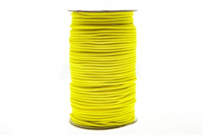 0370-1301-Шнур эластичный 3 мм, (уп.100+/-1м), цв.110 - желтый - купить в Владикавказе. Цена: 459.62 руб.