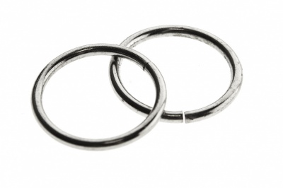 Кольцо металлическое d-15 мм, цв.-никель - купить в Владикавказе. Цена: 2.45 руб.